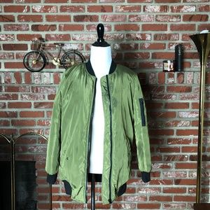 Green Bomber Jacket